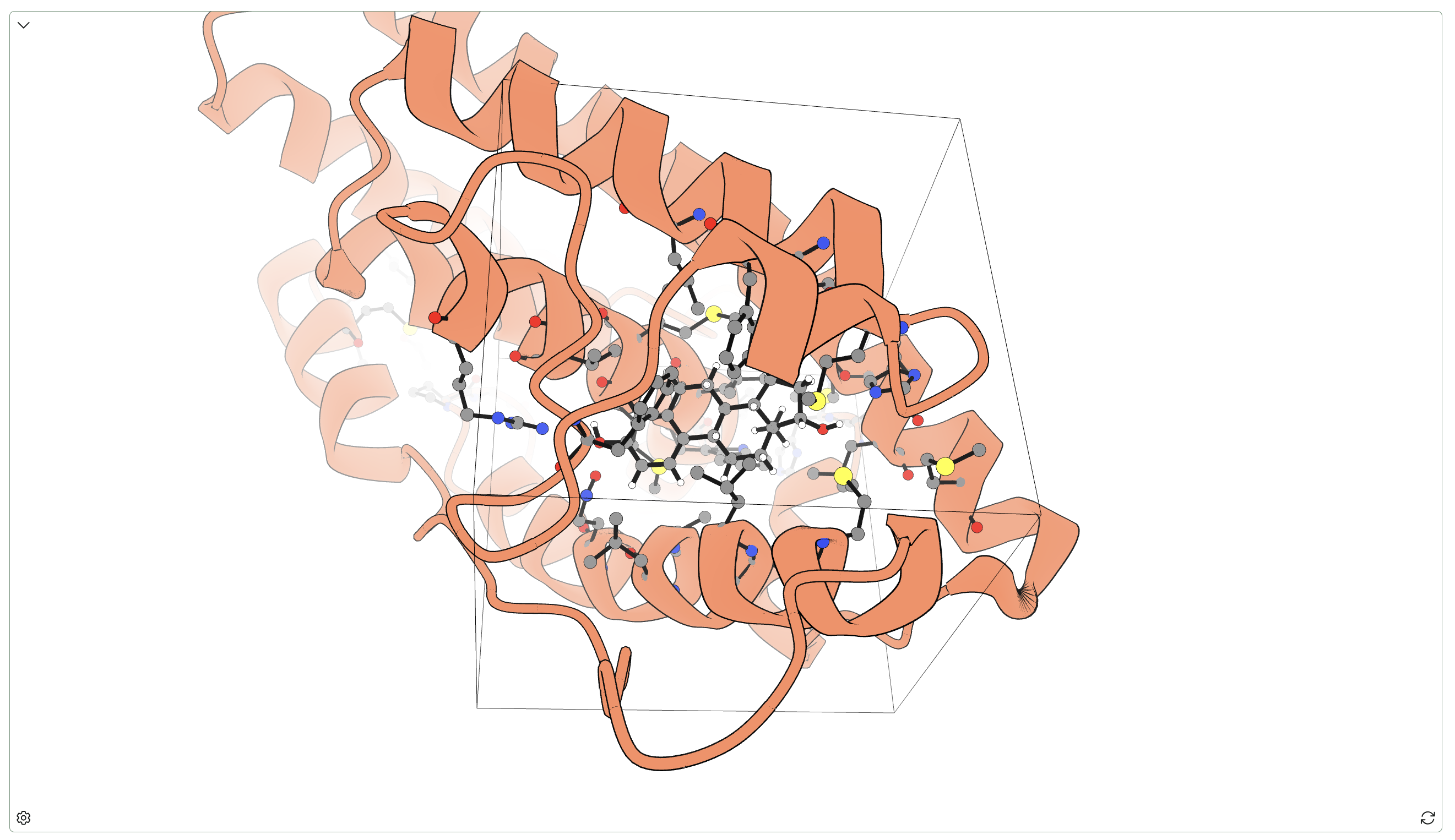 Testosterone docked in the LLM-designed-protein
pocket.