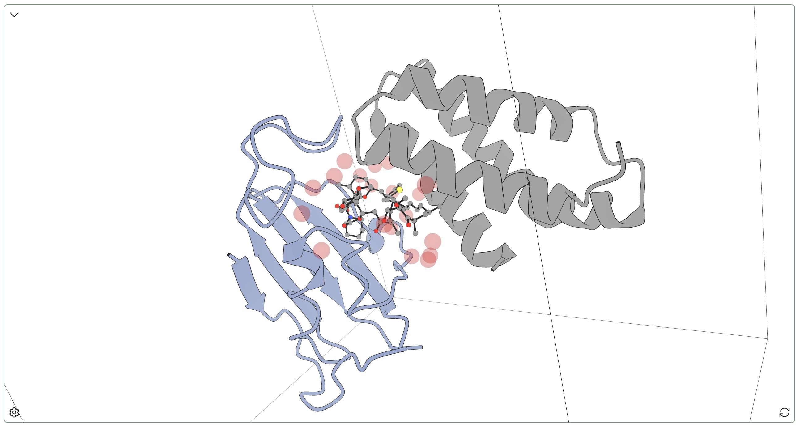 Rowan's hydration-site analysis of the 3FAP FKBP12–mTOR–rapamycin analogue complex.