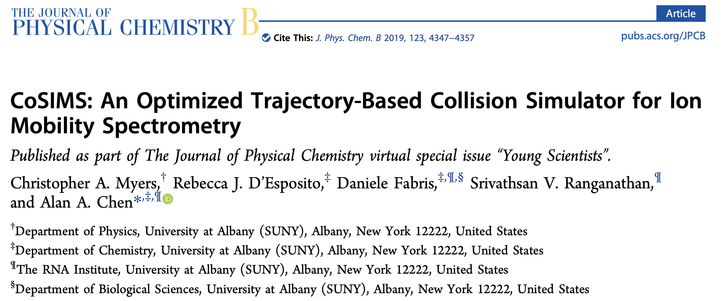 A picture of the CoSIMS paper.